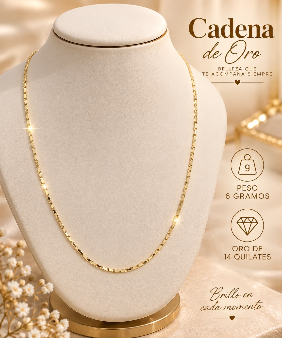 CADENA TEJIDO SINGAPUR 14K 6GR